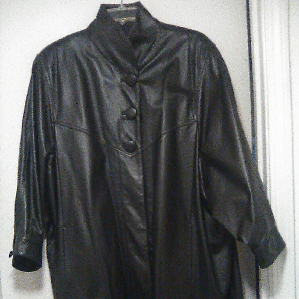 Black Leather Coat
